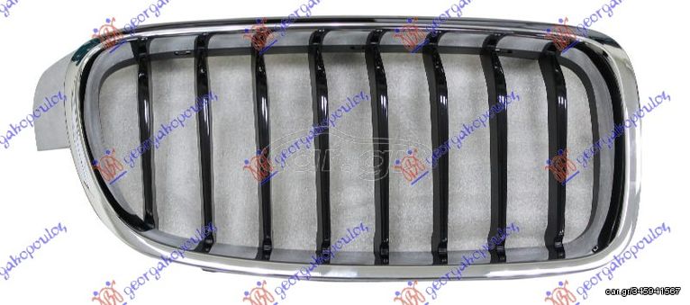 ΚΑΡΔΙΑ ΜΑΣΚΑΣ (ΧΡΩΜΙΟ/ΜΑΥΡΗ) (SPORT) για BMW SERIES 3 (F30/F31) SDN/S.W. 14-18 για BMW SERIES 3 (F30