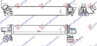 ΨΥΓΕΙΟ INTERCOOLER 1.5 (225xe HYBRID) ΒΕΝΖΙΝΗ (585x95x98) (VALEO) για BMW X2 (F39) 17- για BMW X2 (F