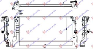 ΨΥΓΕΙΟ ΓΙΑ ΟΛΑ ΠΕΤΡΕΛΑΙΟ ΑΥΤΟΜΑΤΟ (680x320x26) για MINI CLUBMAN (F54) 15- για MINI CLUBMAN (F54) 15-