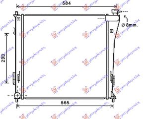 ΨΥΓΕΙΟ 1.7 CRDI ΠΕΤΡΕΛΑΙΟ +/- A/C MΗΧΑΝΙΚΟ (640x460) για HYUNDAI i40 11- για HYUNDAI i40 11-