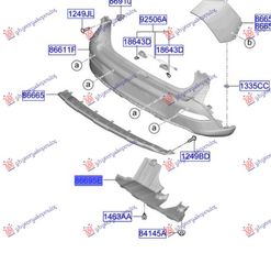 ΠΟΔΙΑ ΠΡΟΦΥΛΑΚΤΗΡΑ ΠΙΣΩ ΠΛΑΣΤΙΚΗ (Γ) για HYUNDAI BAYON 21- για HYUNDAI BAYON 21-