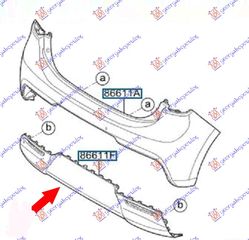 ΣΠΟΙΛΕΡ ΠΡΟΦΥΛΑΚΤΗΡΑ ΠΙΣΩ για KIA RIO Η/Β 17-20 για KIA RIO Η/Β 17-20