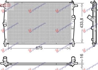 ΨΥΓΕΙΟ ΝΕΡΟΥ 2.0 ΒΕΝΖΙΝΗ-HYBRID (675x434x16)(KOYO) για MAZDA 3 SDN 19- για MAZDA 3 SDN 19-