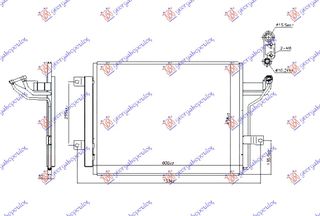 ΨΥΓΕΙΟ A/C 1.5-2.0 BENZINH - 2.0 ΒΕΝΖΙΝΗ/HYBRID (600x438) για MAZDA 3 SDN 19- για MAZDA 3 SDN 19-