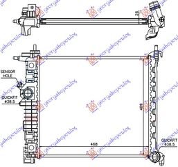 ΨΥΓΕΙΟ 1,4i-16v TURBO(47x42,8)A14NEL/T για OPEL MERIVA 10-14 για OPEL MERIVA 10-14