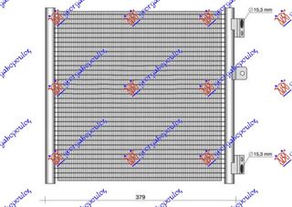 ΨΥΓΕΙΟ A/C 3.8-4.0-4.6 ΒΕΝΖΙΝΗ (379x338x16) για PORSCHE 911 (991) 10-16 για PORSCHE 911 (991) 10-16