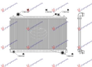 ΨΥΓΕΙΟ ΝΕΡΟΥ 2.0 ΠΕΤΡΕΛΑΙΟ-ΥΒΡΙΔΙΚΟ M/A (720x485x26) για LAND ROVER RANGE ROVER VELAR 17- για LAND R