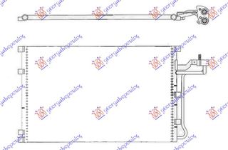 ΨΥΓΕΙΟ A/C 2.4i 20V-2.5T ΒΕΝΖΙΝΗ - 2.0-2.4 ΠΕΤΡΕΛΑΙΟ (658x375) για VOLVO C30 10- για VOLVO C30 10-