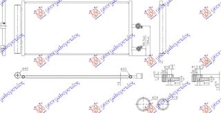 ΨΥΓΕΙΟ A/C 2.0-2.0 HYBRID ΒΕΝΖΙΝΗ - 2.0 ΠΕΤΡΕΛΑΙΟ (714x332) για VOLVO V60/V60 CROSS COUNTRY 18- για