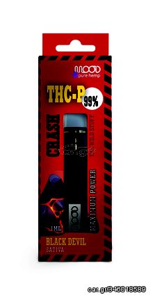 CRASH DISPOSABLE VAPE THC-P 99% BLACK DEVIL 1ML - MOOD