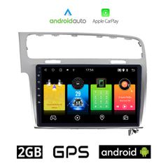 VOLKSWAGEN VW GOLF 7 (2013 - 2020) Android οθόνη αυτοκίνητου 2GB με GPS WI-FI (ηχοσύστημα αφής 10" ιντσών OEM Android Auto Apple Carplay Youtube Playstore MP3 USB Radio Bluetooth Mirrorlink, 4x60W, ασ