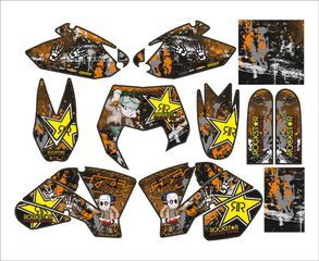 ΣΕΤ ΑΥΤΟΚΟΛΛΗΤΑ ΓΡΑΦΙΚΑ  KTM EXC 250cc ΄04