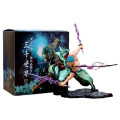 ΦΙΓΟΥΡΑ   66H One Piece Figures, Zoro Figure The Three Thousand Worlds Zoro Statue 18cm/7inch Cartoon Doll Anime Action Figure Collection Ornament Model Gift