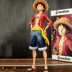 ΦΙΓΟΥΡΑ  26.5 cm.ΓΙΑ ΛΑΤΡΕΙΣ ΤΟΥ ONE PIECE ΕXTREMELY RARE Action & Toy Figures - One Piece Monkey D Luffy Figure Smile Luffy Hat Changable Face Model PVC RY5