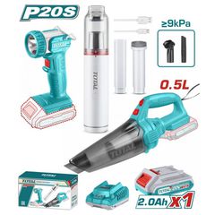 TOSLI20668E Σετ Σκουπάκια & Φακός Μπαταρίας 20V (1x2.0Ah) - 18V - 20V - TOTAL (#TOSLI20668E)