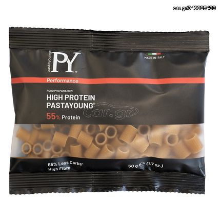 Pasta Young High Protein (55%) Tubetti Rigati - Κοφτό Μακαρονάκι Ριγέ (50g)