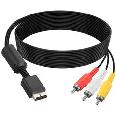 Καλώδιο εικόνας 1.8 μέτρα Audio Video AV Cable Cord για Playstation 1 και 2