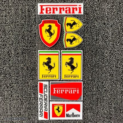 ΑΥΤΟΚΟΛΛΗΤΑ ΚΑΡΤΕΛΑ FERRARI-MARLBORO 22x8 cm