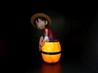 ONE PIECE - Luffy on a Barrel - Light-Up Figure - 11 inch-thumb-3