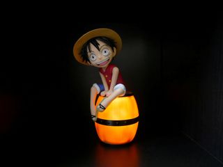 ONE PIECE - Luffy on a Barrel - Light-Up Figure - 11 inch-thumb-1