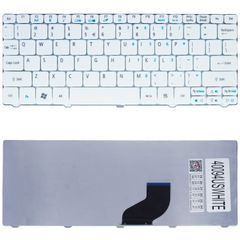 Πληκτρολόγιο - Laptop Keyboard για Acer Aspire One 521 522 532 532H 533 D255 D255E D257 PK130AE1A00 MP-09H23GB-6981 0B026026031M V111102AK1 PK130AE3017 US White ( Κωδ.40094USWHITE )