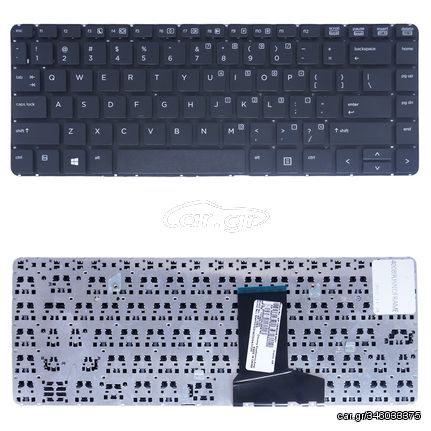 Πληκτρολόγιο - Laptop Keyboard για HP ProBook 430 G1 727765-001 727765-031 727765-041 727765-051 727765-061 90.4YV07.L0R 734942-001 MP-12M53US-4421 US No Frame Black ( Κωδ.40089USNOFRAME )