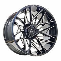 Ζάντες 20x10 , 6x139.7 (ATLAS 060 Black Milled)