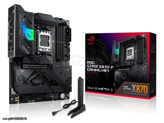 Asus ROG STRIX X870-F GAMING WIFI Motherboard ATX με AMD AM5 Socket (90MB1IV0-M0EAY0) - Πληρωμή και σε έως 9 δόσεις