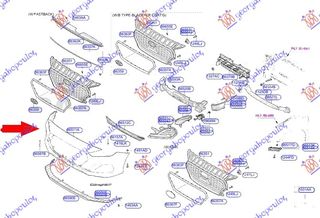 ΠΡΟΦΥΛΑΚΤΗΡΑΣ ΕΜΠΡΟΣ ΒΑΦΟΜ. (Γ) για HYUNDAI i30 FASTBACK 17-20 για HYUNDAI i30 FASTBACK 17-20