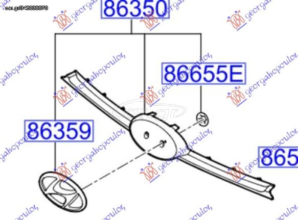 ΜΑΣΚΑ (Γ) για HYUNDAI i10 16-19 για HYUNDAI i10 16-19