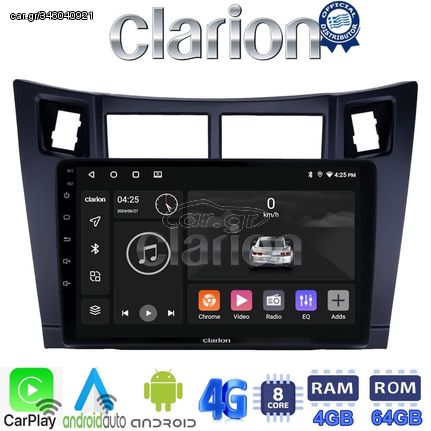 CLARION GL72084 Οθόνη OEM Multimedia Αυτοκινήτου για ΤΟΥΟΤΑ YARIS 2006 > 2011 (CarPlay/AndroidAuto/BT/GPS/WIFI/GPRS)