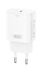 Φορτιστής Πρίζας Quick Power Charger Qualcomm GaN PD+QC 1 x Type C 5V-20V 30W White XO-L131