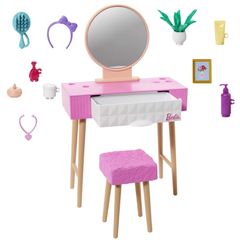 Barbie - Furniture and Decor - Vanity theme (HJV35) / Toys