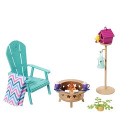 Barbie - Furniture and Decor - Backyard Patio (HJV33) / Toys