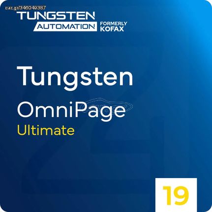 Tungsten OmniPage 19.2 Ultimate for Windows - 1 User - Lifetime -  Multilingual - Ηλεκτρονική Άδεια