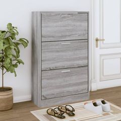 Παπουτσοθήκη Γκρι Sonoma 63x24x103 εκ. από Επεξεργασμένο Ξύλο 342556