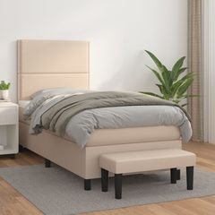 ΚΡΕΒΑΤΙ BOXSPRING ΜΕ ΣΤΡΩΜΑ ΚΑΠΟΥΤΣΙΝΟ 90X200ΕΚ.ΑΠΟ ΣΥΝΘ. ΔΕΡΜΑ 3137586