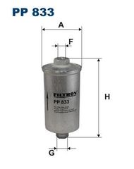 ΦΙΛΤΡΟ ΚΑΥΣΙΜΟΥ FILTRON  PP833 319220141 400201511 400201511A 431133511 431133511A 0000900652 A0000900652 6058519 156705 156774 7700268752 156775 60807436 71736109 71736112 757420 82403555 82434499 12