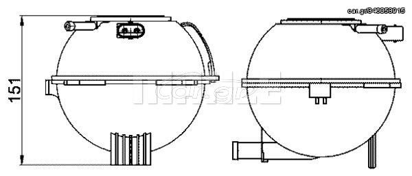 ΔΟΧΕΙΟ ΨΥΓΕΙΟΥ  CRT22000S             CRT22000S 6Q0121407 6Q0121407A 6Q0121407B 6RU121407 6Q0121407 6Q0121407A 6Q0121407B 6RU121407 6Q0121407 6Q0121407A 6Q0121407B 6Q0121407D 6RU121407