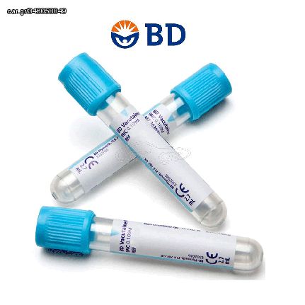 BD Vacutainer σωληνάρια αιμοληψίας 2,7ml 9NC CITRATE 0,109m στατώ (100 τεμάχια) 010372