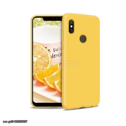 ΘΗΚΗ XIAOMI REDMI NOTE 6/6 PRO PRO SOFT TOUCH TPU ΚΙΤΡΙΝΟ