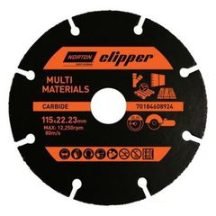 Δίσκος κοπής Clipper Multi Materials Norton 115x22x23