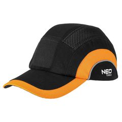 NEO TOOLS Καπέλο εργασίας ασφαλείας μαύρο - πορτοκαλί 97-592