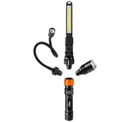 NEO TOOLS Φακός επαναφορτιζόμενος 3 σε 1 350 lumens 99-107