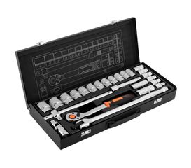 NEO TOOLS Καστάνια με καρυδάκια 1/2quot; σετ 25τεμ 10-036