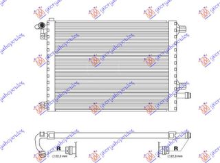 ΨΥΓΕΙΟ ΒΟΗΘΗΤΙΚΟ 2.0 TURBO ΒΕΝΖΙΝΗ (590x465x26) για LAND ROVER RANGE ROVER EVOQUE 15-19 για LAND ROV