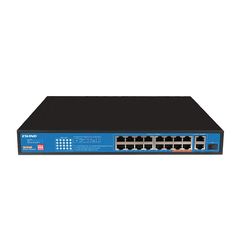 Ethernet Switch Ewind EW-S1619CF-AP 16x10/100Mbps + 2x100M RJ45+1x100/1000Mbps  PoE με Gigabit SFP Uplink