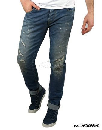 Jack & Jones Ανδρικά Βαμβακερά Jeans Denim Slim Fit (12107940) (98% Βαμβάκι, 2%ΕΑ)