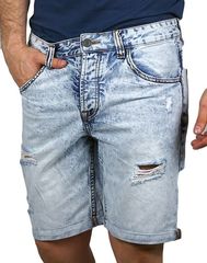 Funky Buddha Ανδρική Βαμβακερή Βερμούδα Denim Slim Fit (43-3116) (100% Βαμβάκι)