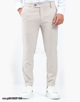 Vittorio Artist Ανδρικό  Παντελόνι "PARMA" Μπεζ Slim Fit (500-24-PARMA) (48% Πολυεστέρας, 46% Rg, 3% Νάυλον, 3% Σπάντεξ)